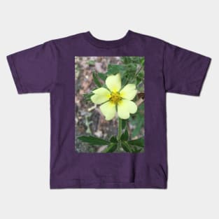 Tiny Yellow Wildflower Kids T-Shirt